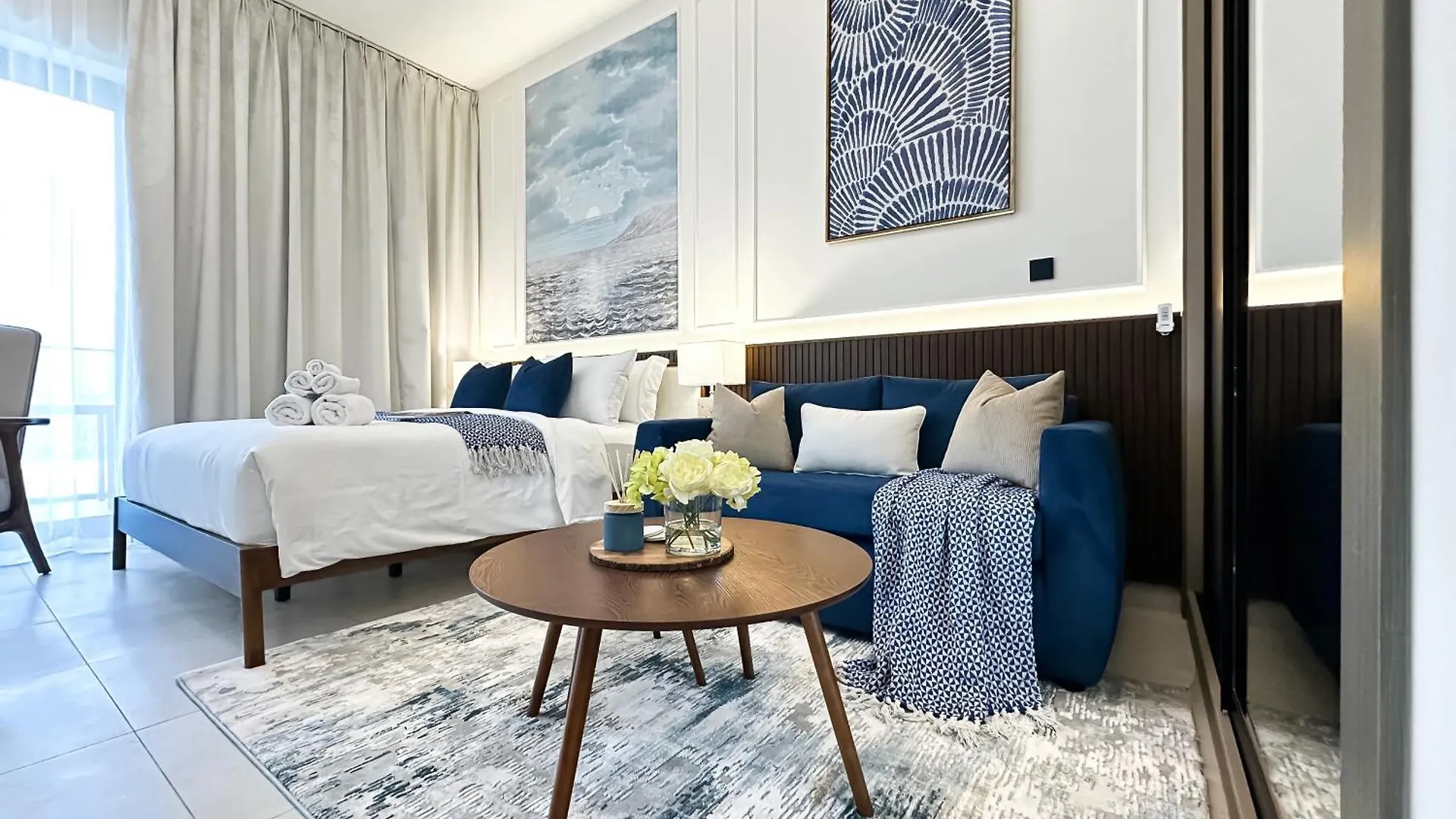 Trophy - Santorini Studio Burjkhalifa & Canal Views Sofa Bed Dubai 0*,