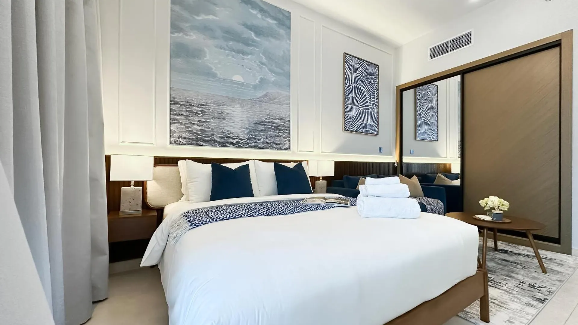 Apartment Trophy - Santorini Studio Burjkhalifa & Canal Views Sofa Bed Dubai