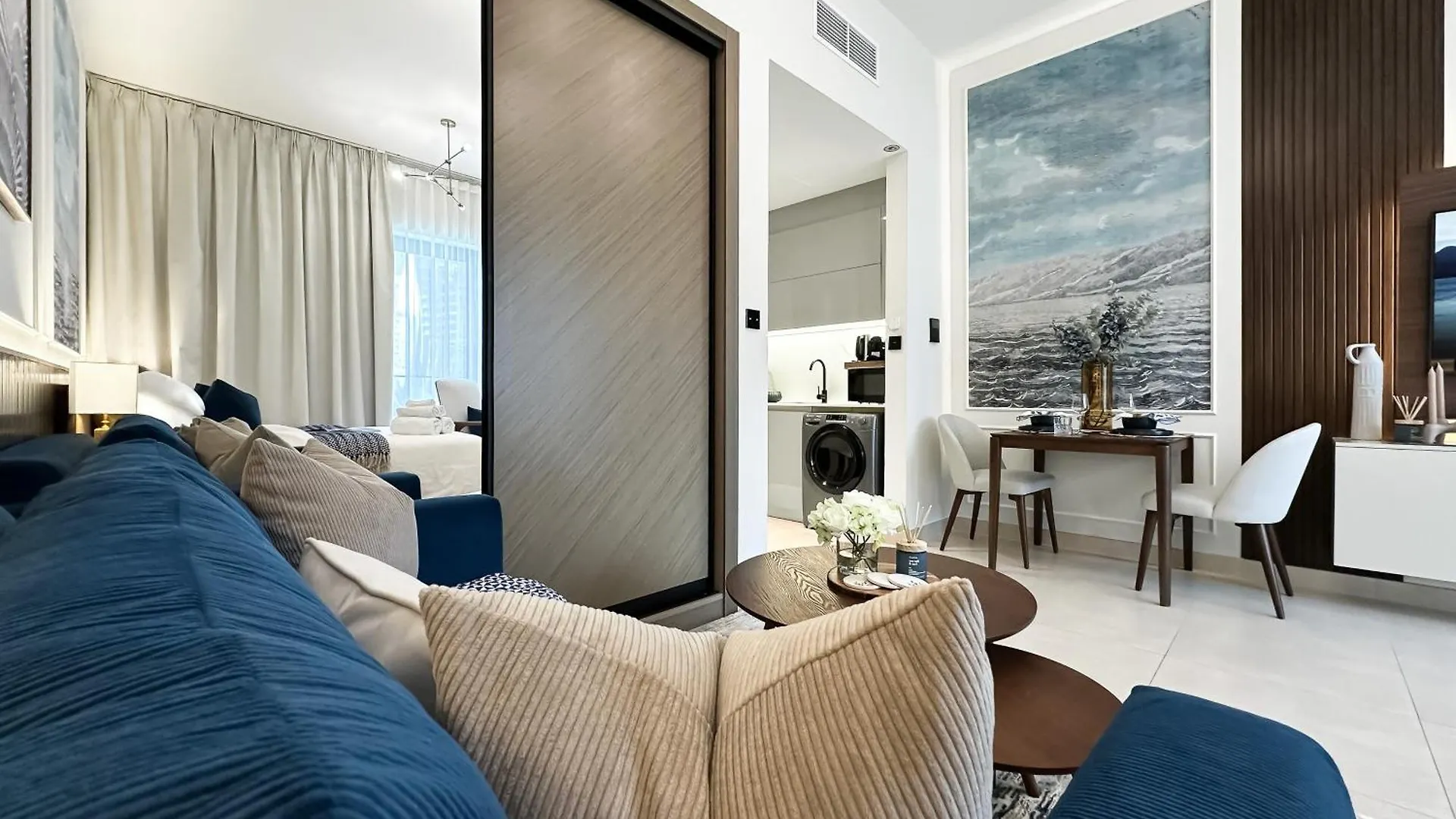 Trophy - Santorini Studio Burjkhalifa & Canal Views Sofa Bed Dubai 0*,