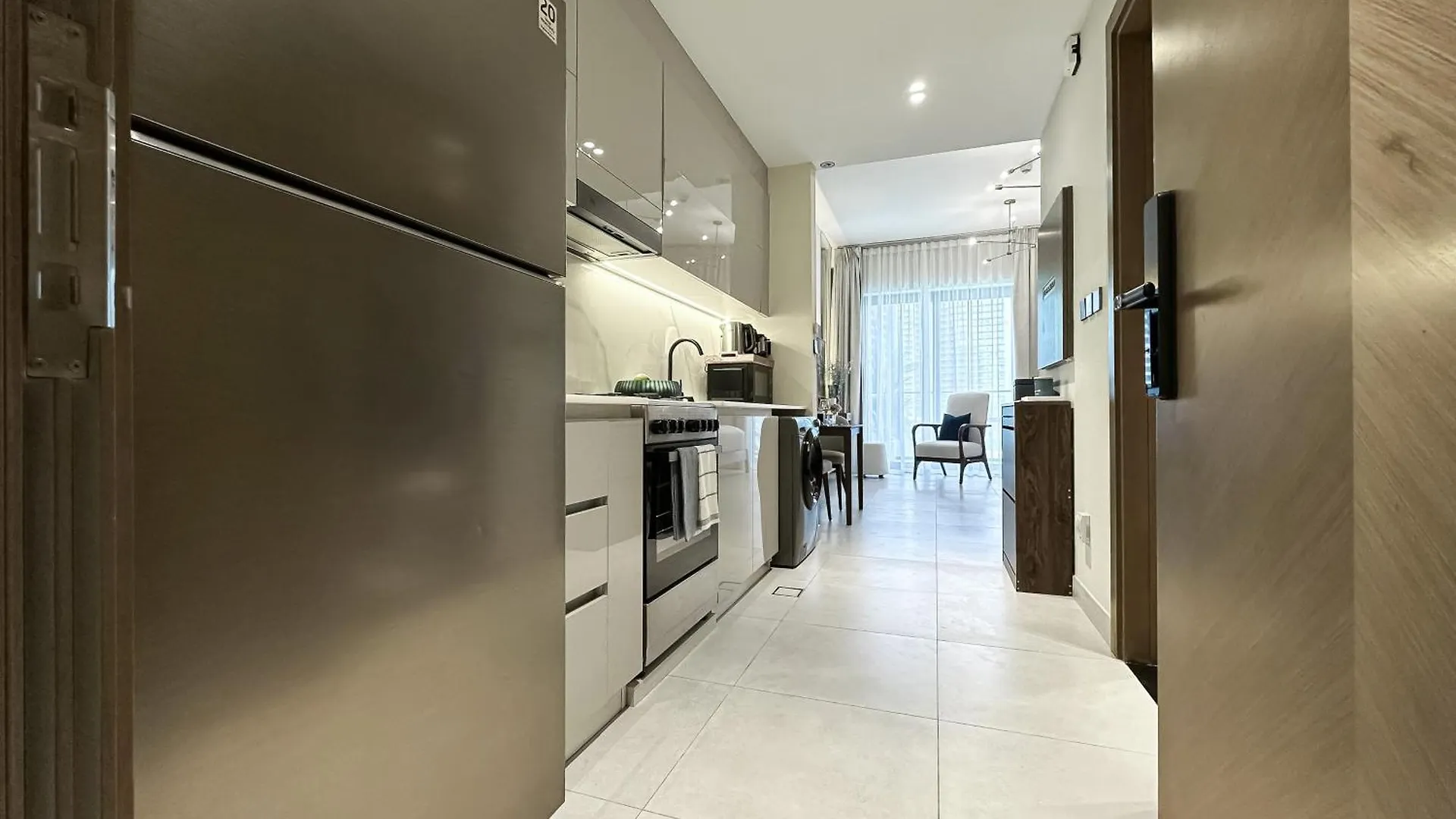 Apartment Trophy - Santorini Studio Burjkhalifa & Canal Views Sofa Bed Dubai