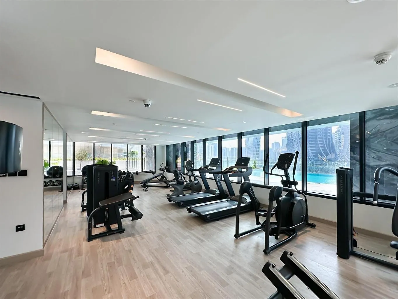 Trophy - Santorini Studio Burjkhalifa & Canal Views Sofa Bed Dubai Apartment