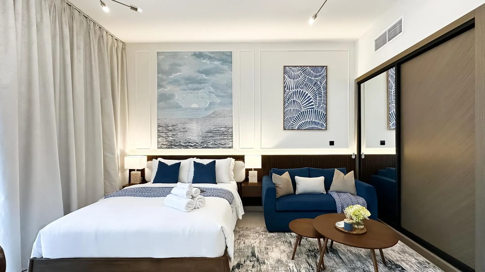 Trophy - Santorini Studio Burjkhalifa & Canal Views Sofa Bed Dubai